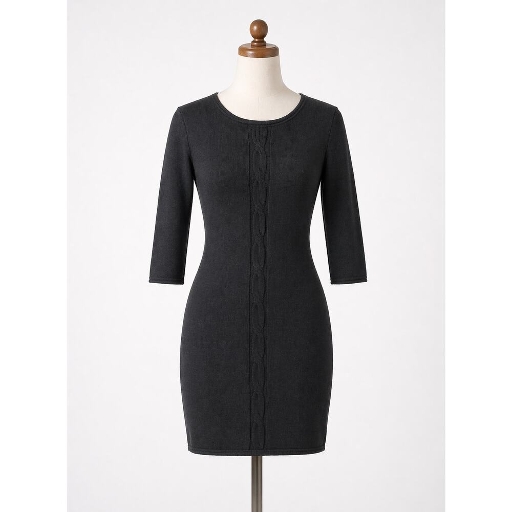 Krimson & Klover | Woven Sweater Dress Black S